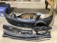 SHOP BOX OF MISC VEHICLE PARTS - 2009 TOYOTA COROLLA