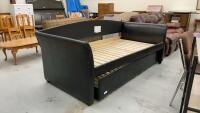 TRUNDLE BED W/ PADDED SIDES/BACK