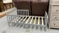 GREY TODDLER BED - NO MATTRESS