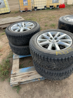 Set a four Hankook truck tires on Ford rims