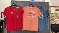 (3) COTTON T-SHIRTS&hellip;.(2) M, (1) L