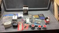 BRAKE CONTROLLER, HEAT SHRINK, BUTTON BATTERIES, AIR PRESSURE GAUGE, HEADLIGHT ADJUSTING SCREWS,
