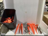 SHOP BOX OF DURA MAX 16" JUMBO STAKES & MISC