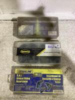 ALL ASSORTED BR TOOLS GREASE FITTINGS, SPEEDCO MACHINE BUSHINGS & DYNALINE S.A.E GREASE FITTING
