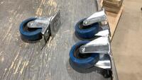 POWERFIST (3) 4&rdquo; THERMOPLASTIC CASTERS