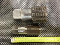 (2) PIPE TAPS - 1" + 2"NPT