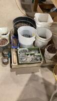 PAILS OF ASSORTED NAILS/SCREWS