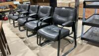 (5) BLACK OFFICE CHAIRS