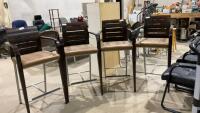 (4) BAR HEIGHT CHAIRS