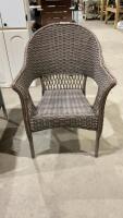 FAUX RATTAN PATIO CHAIR