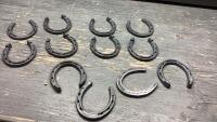 BOX OF UNUSED HORSE SHOES