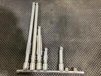 CRAFTSMAN & MASTERCRAFT 3", 6", 10" SOCKET EXTENSIONS 5PCS 3/8"