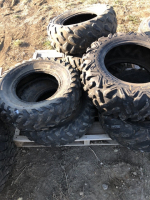 6 assorted quad tires