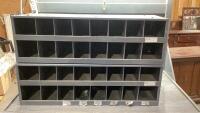 (2)METAL BOLT BINS