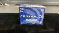 (325) LIVE ROUNDS FEDERAL 22 LR RIMFIRE - PAL REQUIRED FOR PURCHASE