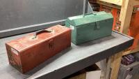 (2) METAL TOOL BOXES