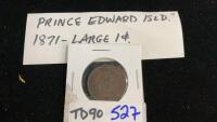 1871 PEI, CANADA LARGE PENNY