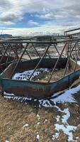 Older style round bale feeder