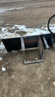 Skid steer front mount wire roller