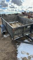 8 feet long 6 feet wide single axle trailer no Vin number
