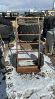 Steel welding bottle cart