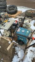 Pallet of three trash pumps