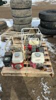 Pallet of three water pumps