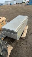 Aluminum fuel tank toolbox combination