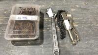 CONCRETE NAILS, 12&rdquo; ADJUSTABLE WRENCH, CHAIN WRENCH
