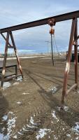 A-frame with one ton chain lift