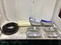 SHOP BOX W/ ZIP TIES, HOSE & LIGHT BRACKETS