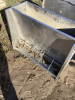 TWO STAINLESS PIG FEEDER - 2