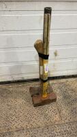 (2) SHORT HANDLED SLEDGE HAMMERS & A HATCHET