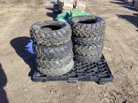 SET OF 8 CARLISLE QUAD TIRES