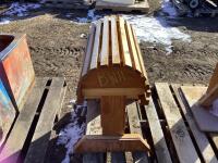 WOODEN SADDLE RACK