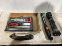 FLARING TOOL KIT, FLASHLIGHT, SAW & MAGNETIC LED LIGHT