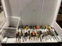 SHOP TOTE W/ ASSORTED ALLEN WRENCHES & SCREWDRIVERS