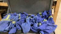 BOX W/ (4) PAIRS OF COVERALLS ALL FR