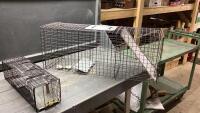 (2) LIVE ANIMAL TRAPS
