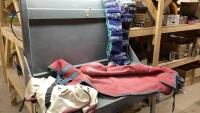 BUNDLE W/ SHIPPING BOOTS, (2) SMALL BLANKETS