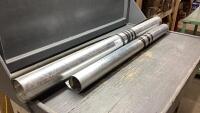 PART ROLLS OF POLISHED ALUMINUM - CROSS BROKE PATTERN