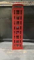 ENGLISH STYLE TELEPHONE BOOTH SHELF UNIT