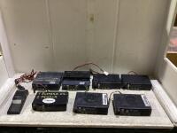 BOX OF 5 MOTOROLA/2 KENWOOD RADIO AND A TRANSCIEVER