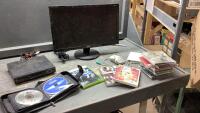 CD&rsquo;S, DVD&rsquo;S, DVD PLAYER, MONITOR,