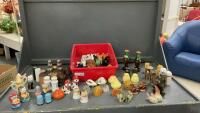 COLLECTION OF SALT & PEPPER SHAKERS - MOST ARE VINTAGE