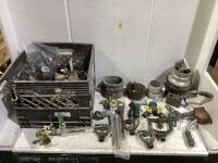 CRATE W/ ASSORTMENT OF SPRINKLER & MISC