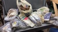 TOTE FULL OF FLY TYING SUPPLIES - FUR, FEATHERS,
