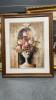 OAK FRAMED MIRROR & VARIOUS PICTURES - 4