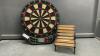 DOLL PARK BENCH & ELECTRONIC DART BOARD - NO DARTS