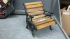 DOLL PARK BENCH & ELECTRONIC DART BOARD - NO DARTS - 3